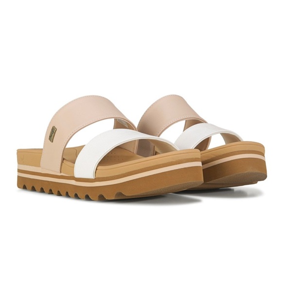 Reef Cream and Tan Double Strap Sandals - Picture 2 of 10